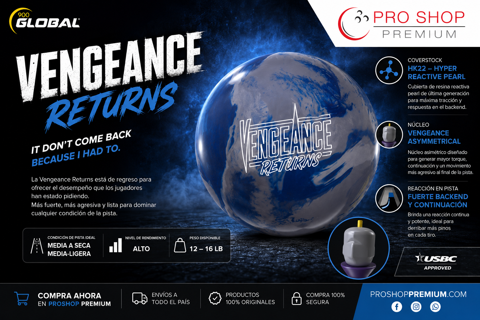 GLOBAL 900 VENGANCE RETURNS 1 84012